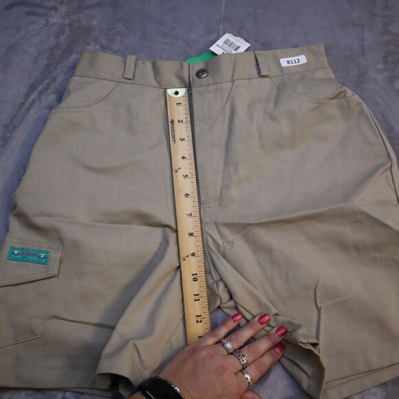 Girl Scouts Jr Shorts Plus Medium Khaki Beige Uniform Athletic Casual Girls NWT - Picture 4 of 12